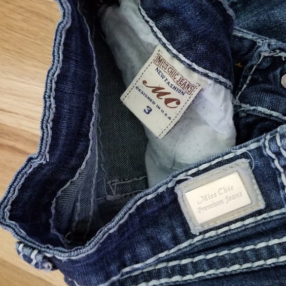 Miss Chic Dark Blue Wash Jeans size 3 - Picture 5 of 5